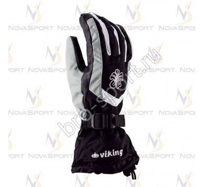 Лыжные перчатки Viking Genua Black-white