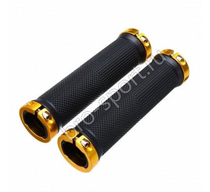 Грипсы XH-G59BL,130 mm черно-золотистые/150220