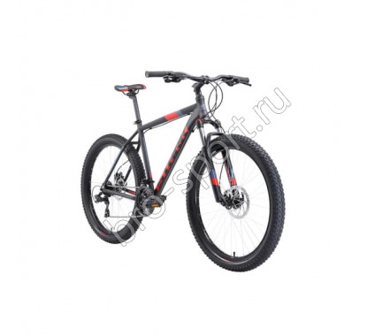 Велосипед Stark'19 Hunter 27.2+ HD чёрный/красный/серый
