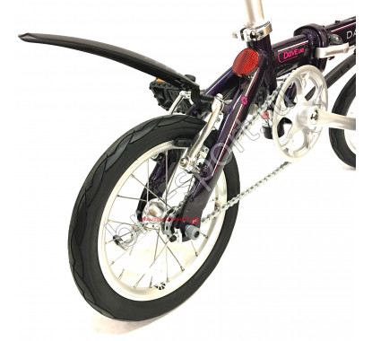 Складной велосипед Dahon Dove Uno темно-фиолетовый, 1 скорость, колеса 14