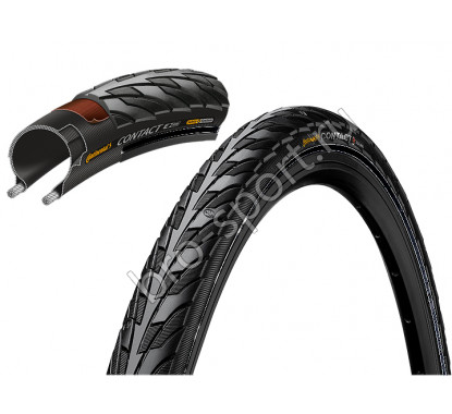 Покрышка Continental CONTACT, 700 x 28C, 28-622, чёр./чёр., 180TPI, SafetySystemBreaker, E25